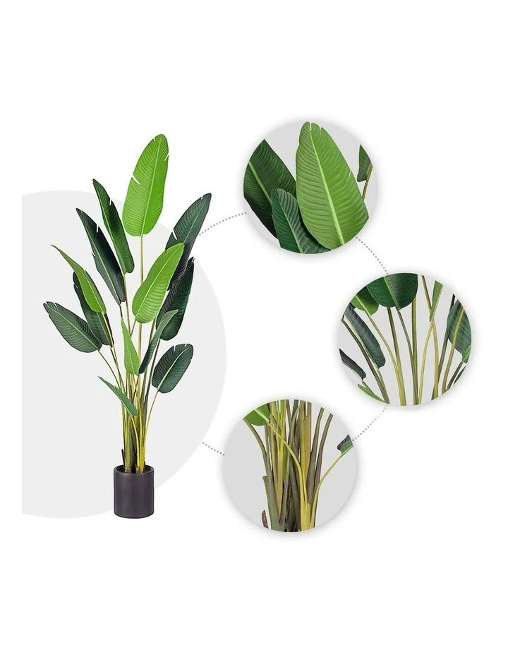 SOGA Birds Of Paradise Artificial Tree With Pot 220cm image 4