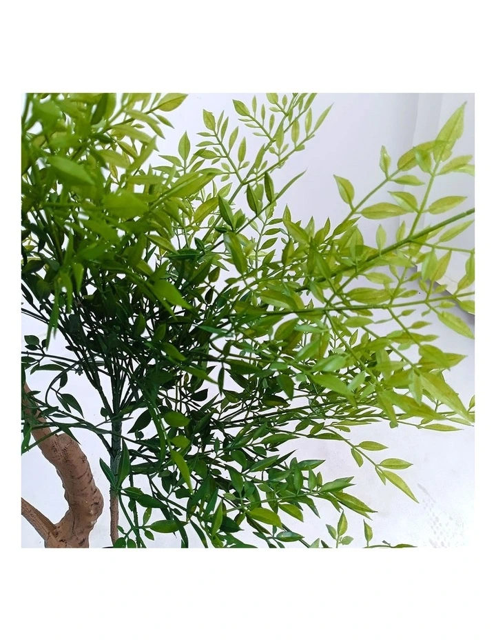 SOGA 2 Pack Nandina Heavenly Bamboo Artificial Tree 180cm image 7