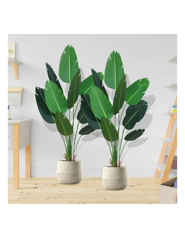 SOGA 2 Pack Nordic Traveller Banana Artificial Plant 180cm image 5