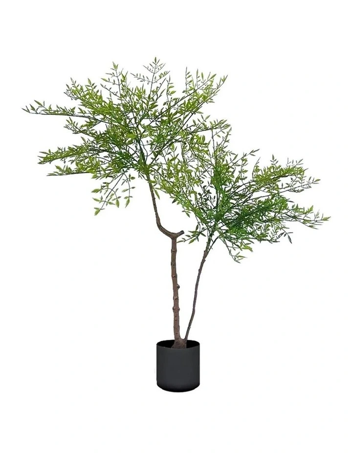 SOGA Nandina Heavenly Bamboo Artificial Tree 120cm image 1