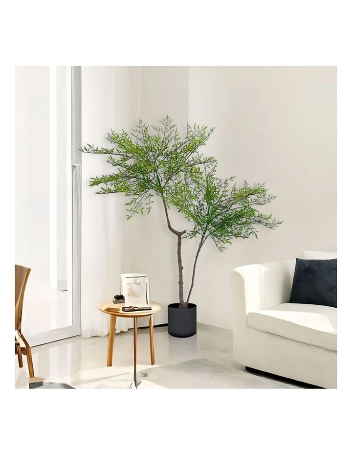 SOGA Nandina Heavenly Bamboo Artificial Tree 120cm image 4
