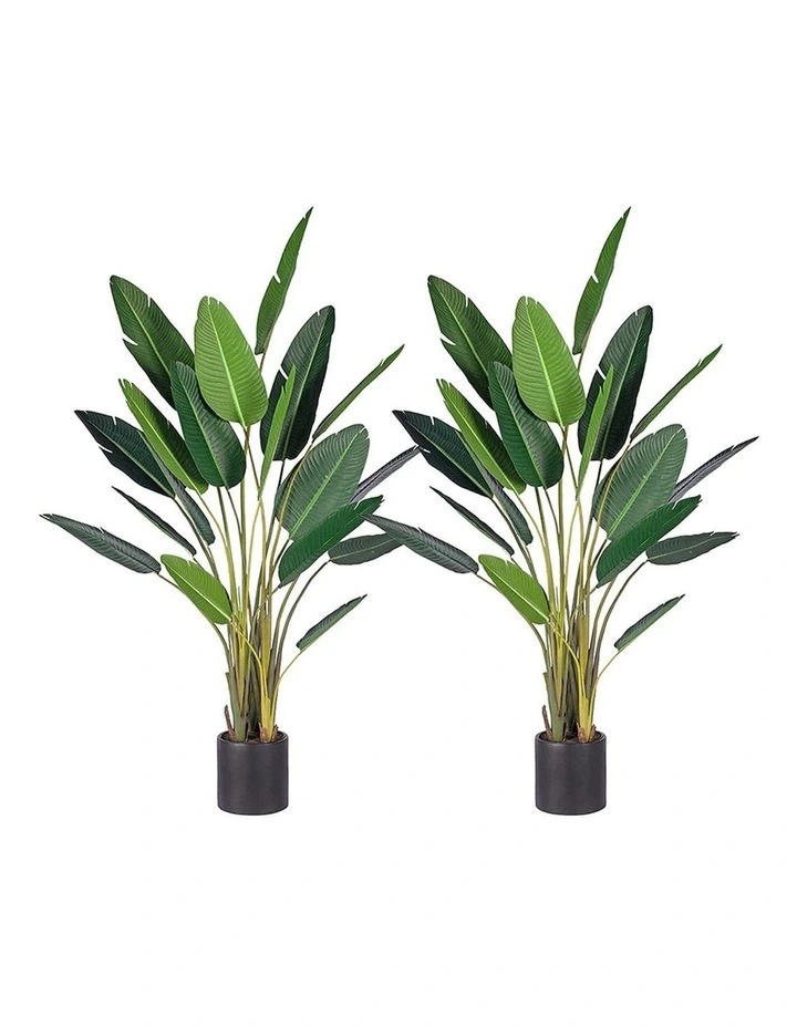 SOGA 2 Pack Birds Of Paradise Artificial Tree 245cm image 1