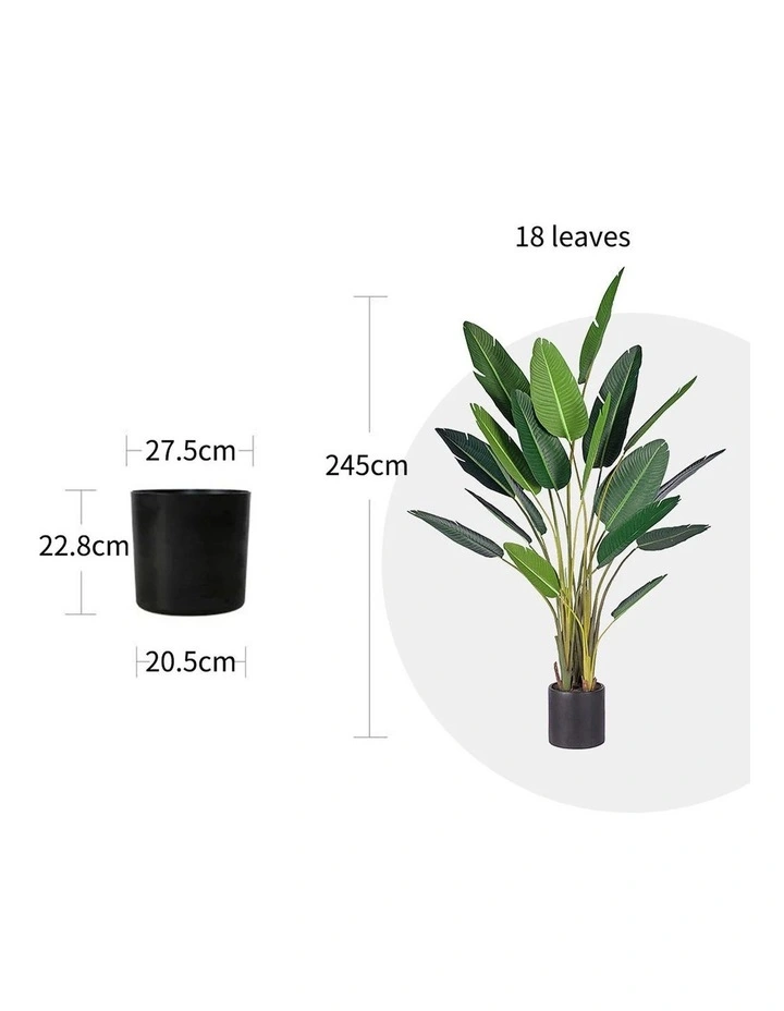 SOGA 2 Pack Birds Of Paradise Artificial Tree 245cm image 2