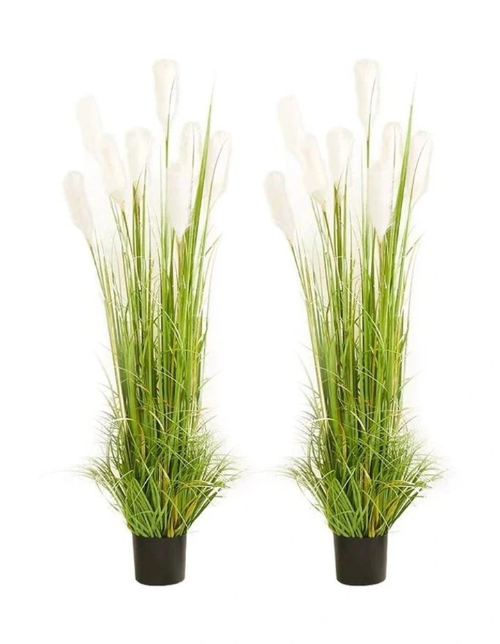 SOGA 2 Pack Reed Grass Artificial Plant 150cm image 1
