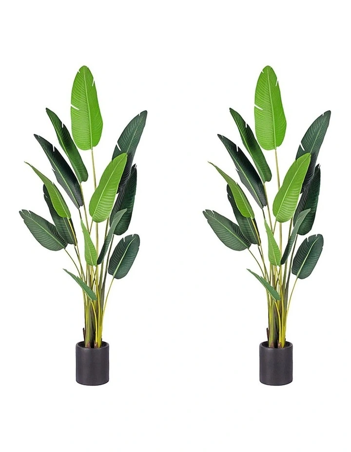 SOGA 2 Pack Birds Of Paradise Artificial Tree 220cm image 1