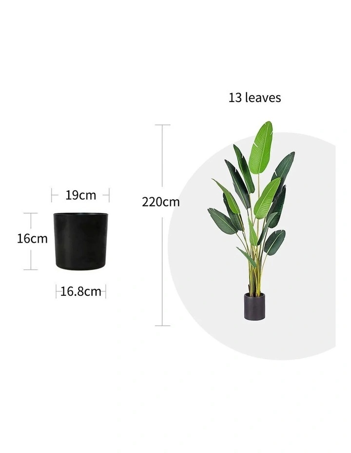 SOGA 2 Pack Birds Of Paradise Artificial Tree 220cm image 2