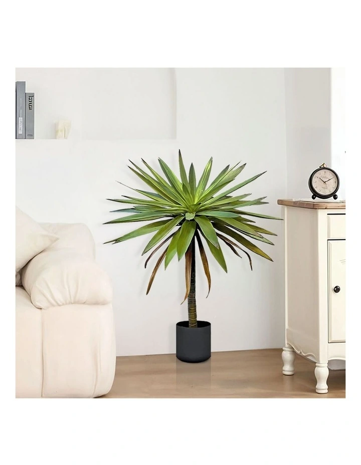 SOGA 2 Pack Yucca Artificial Tree 1 Branch 90cm image 3