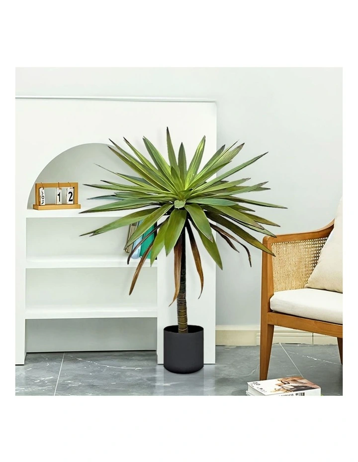 SOGA 2 Pack Yucca Artificial Tree 1 Branch 90cm image 4