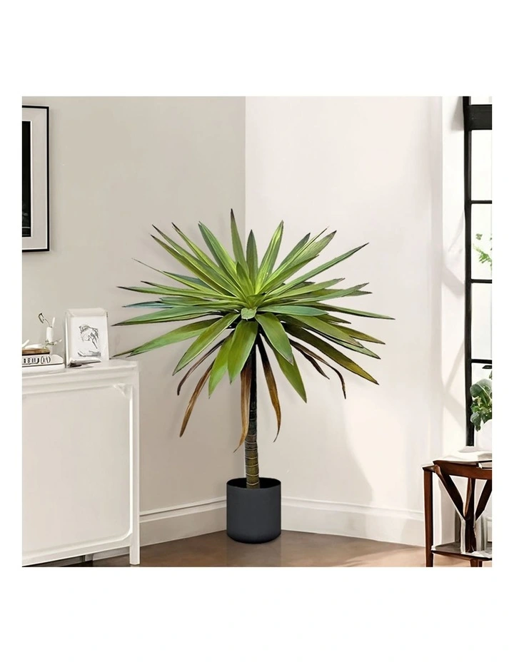SOGA 2 Pack Yucca Artificial Tree 1 Branch 90cm image 5