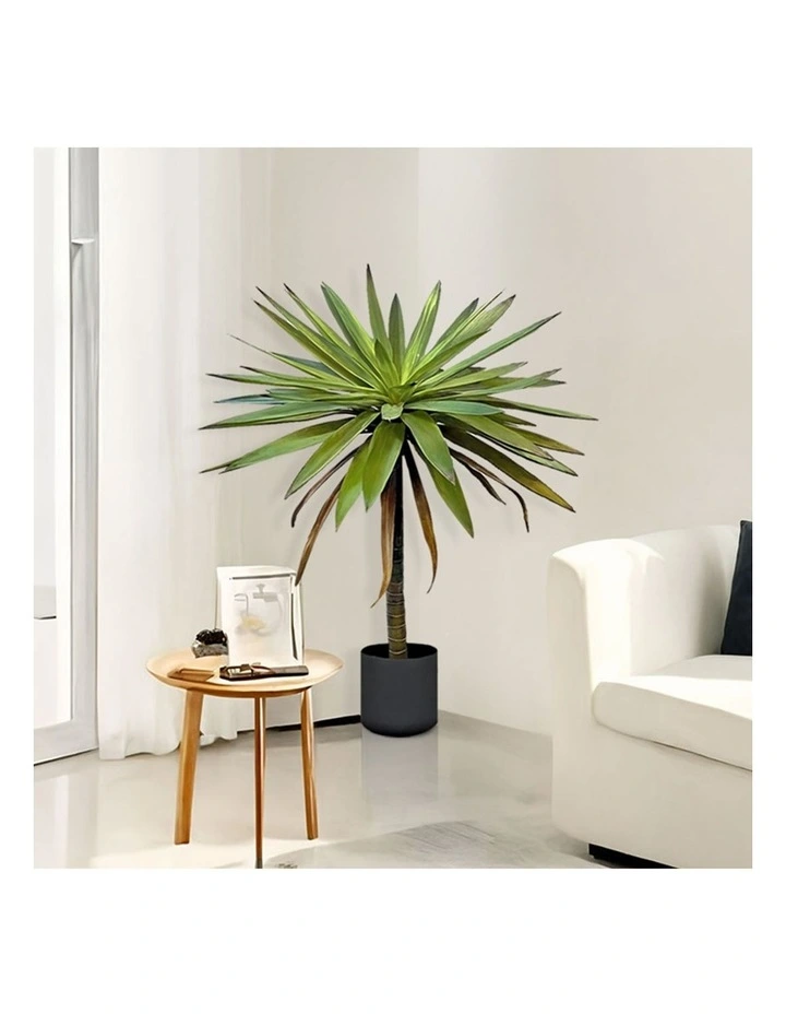 SOGA 2 Pack Yucca Artificial Tree 1 Branch 90cm image 6