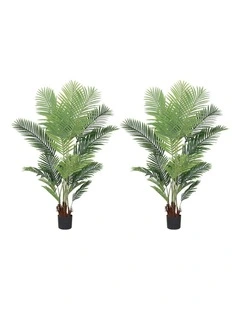 SOGA 2 Pack Swallowtail Sunflower Artificial Tree 180cm