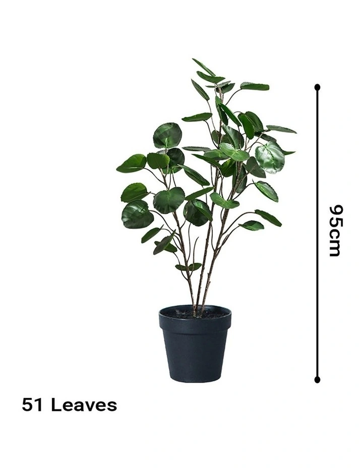 SOGA 2 Pack Polyscias Pocket Money Artificial Plant 95cm image 2