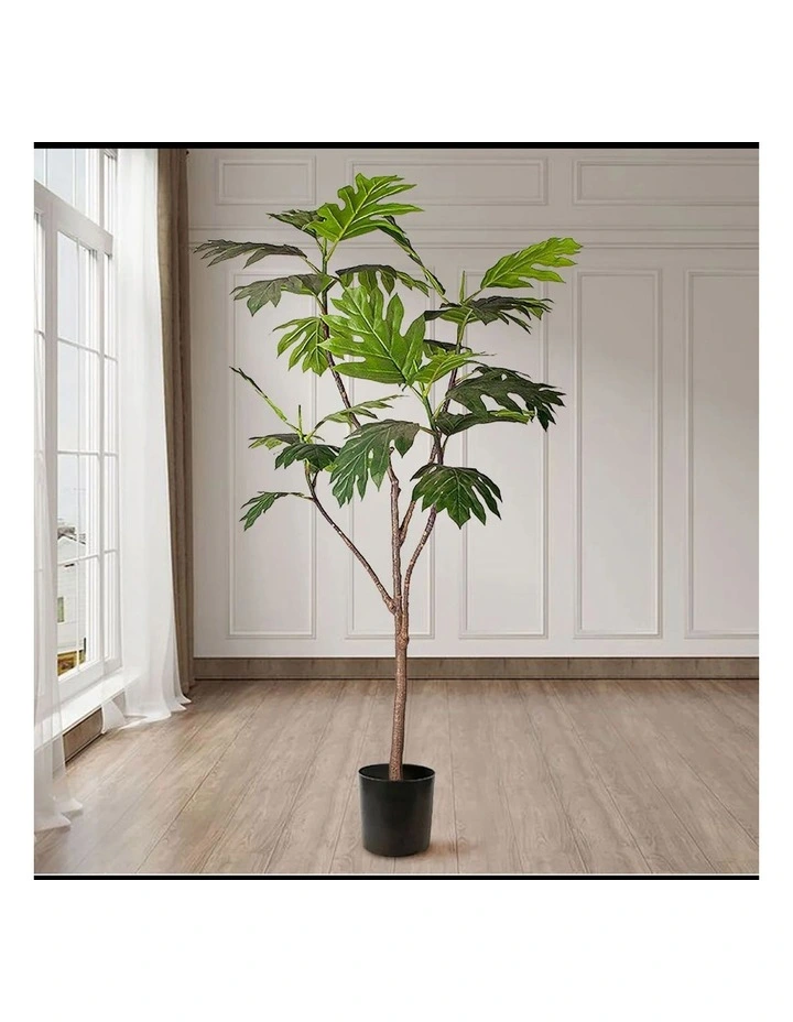 SOGA 2 Pack Split Leaf Philodendron Artificial Tree 180cm image 3