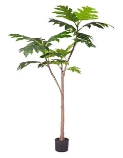SOGA Split Leaf Philodendron Artificial Tree 150cm
