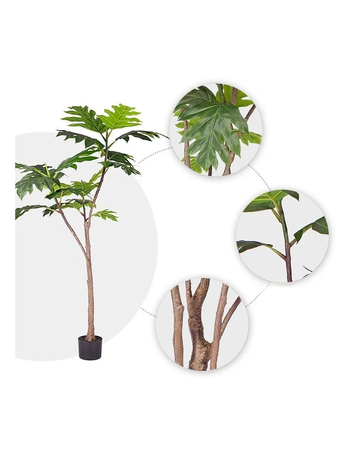 SOGA Split Leaf Philodendron Artificial Tree 150cm image 4