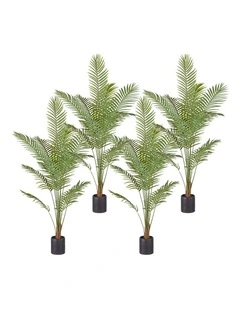 SOGA 4 Pack Areca Palm Artificial Plant 210cm