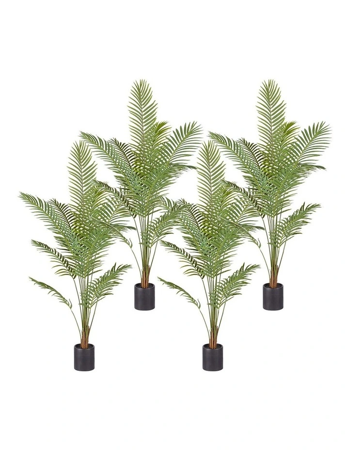 SOGA 4 Pack Areca Palm Artificial Plant 210cm image 1
