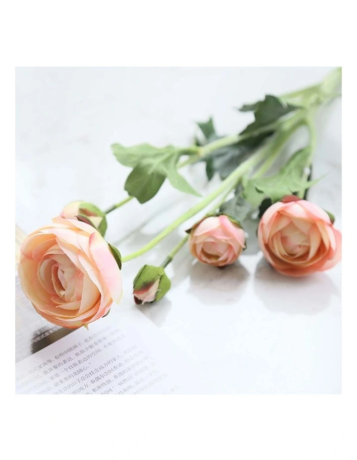 SOGA 12 Pack Blue Artificial Silk Rose Stems image 3