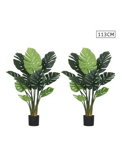 SOGA 2 Pack Turtle Back Artificial Plant 113cm