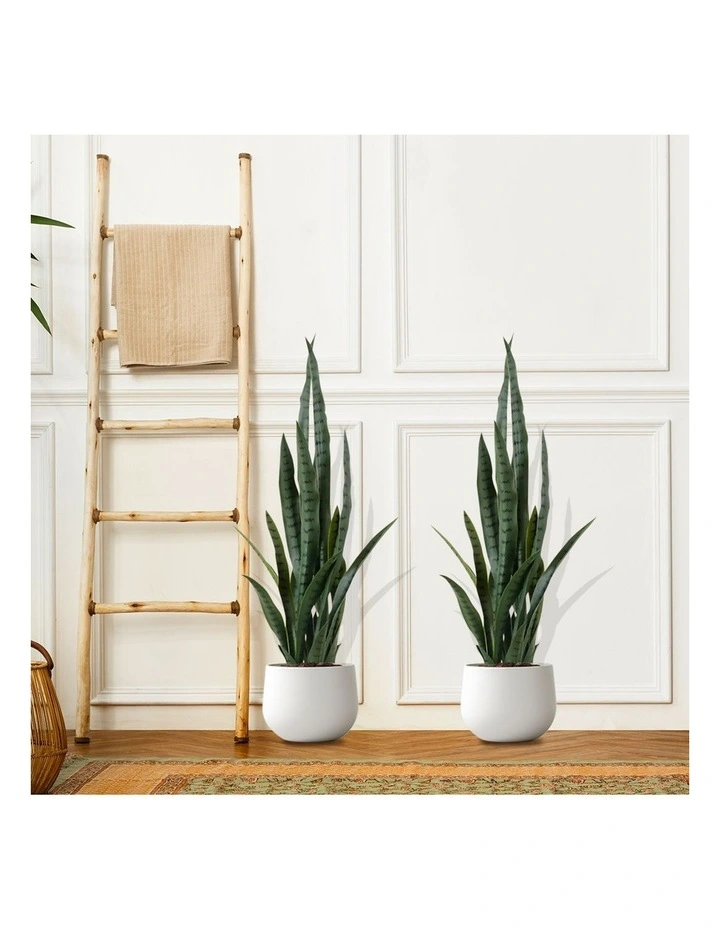 SOGA 2 Pack Green Snake Sansevieria Artificial Plant 97cm image 4
