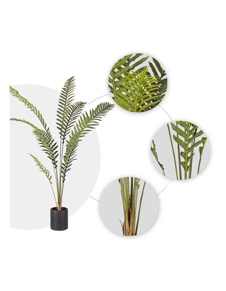SOGA 2 Pack Hares Foot Fern Artificial Plant 180cm image 4