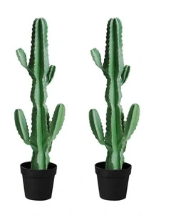 SOGA 2X 105cm Artificial Cactus Tree 6 Heads Indoor Plant Decor