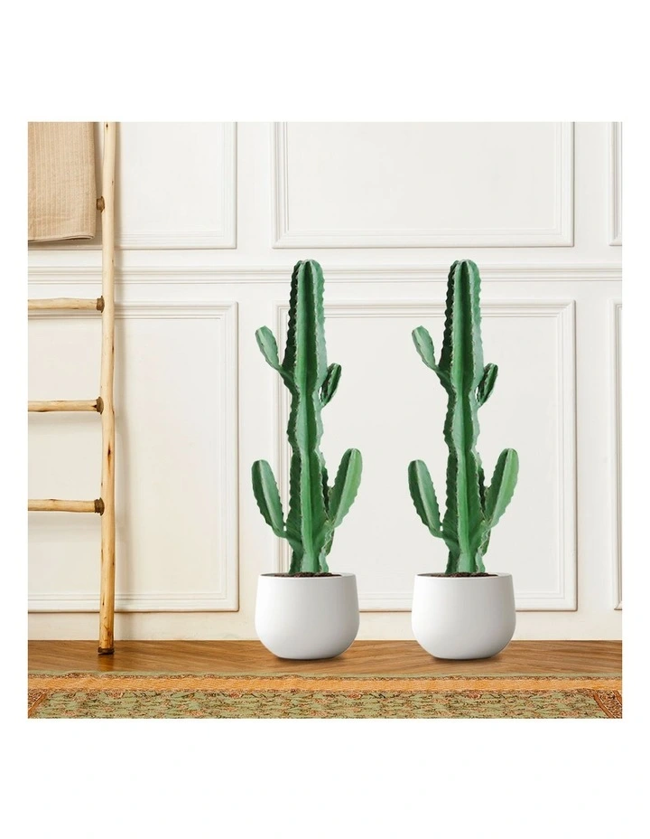 SOGA 2X 105cm Artificial Cactus Tree 6 Heads Indoor Plant Decor image 5