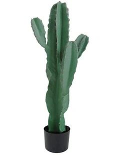 SOGA Cactus Artificial Plant 5 Heads With Pot 70cm