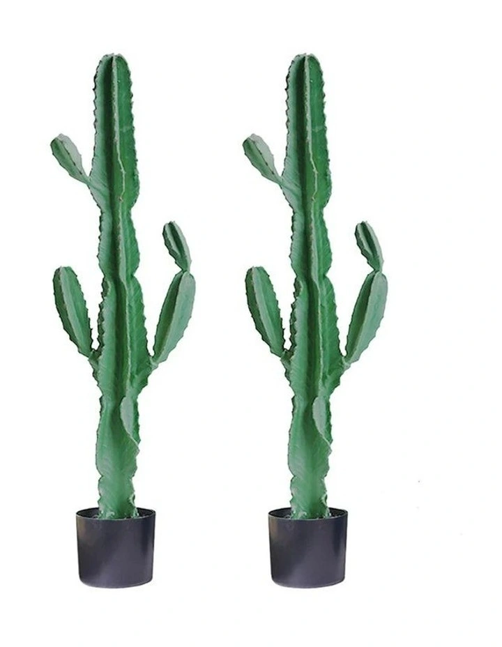 SOGA 2 Pack Cactus Artificial Plant 120cm image 1
