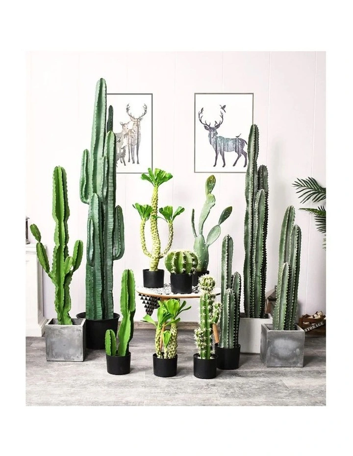 SOGA 2 Pack Cactus Artificial Plant 120cm image 6