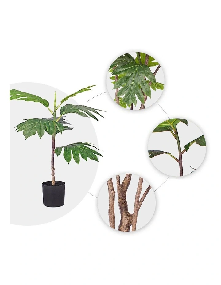 SOGA 2 Pack Split Leaf Philodendron Artificial Plant 60cm image 4