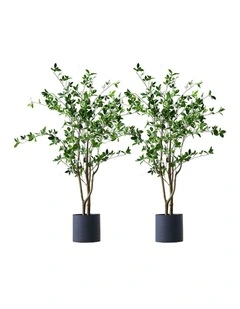 SOGA 2 Pack Watercress Artificial Tree 120cm