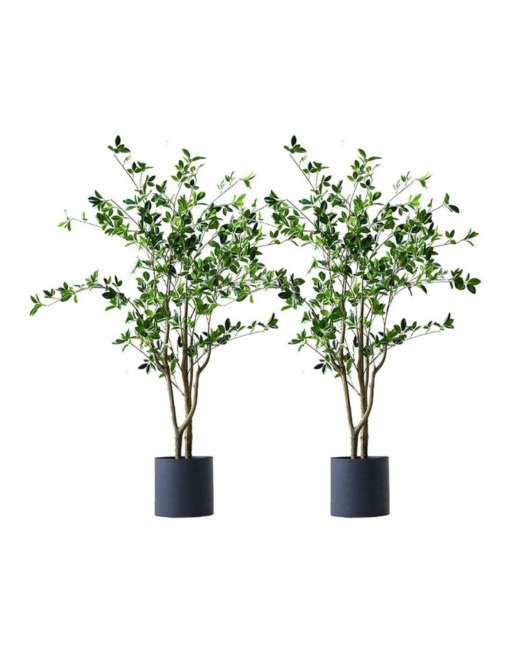 SOGA 2 Pack Watercress Artificial Tree 120cm image 1