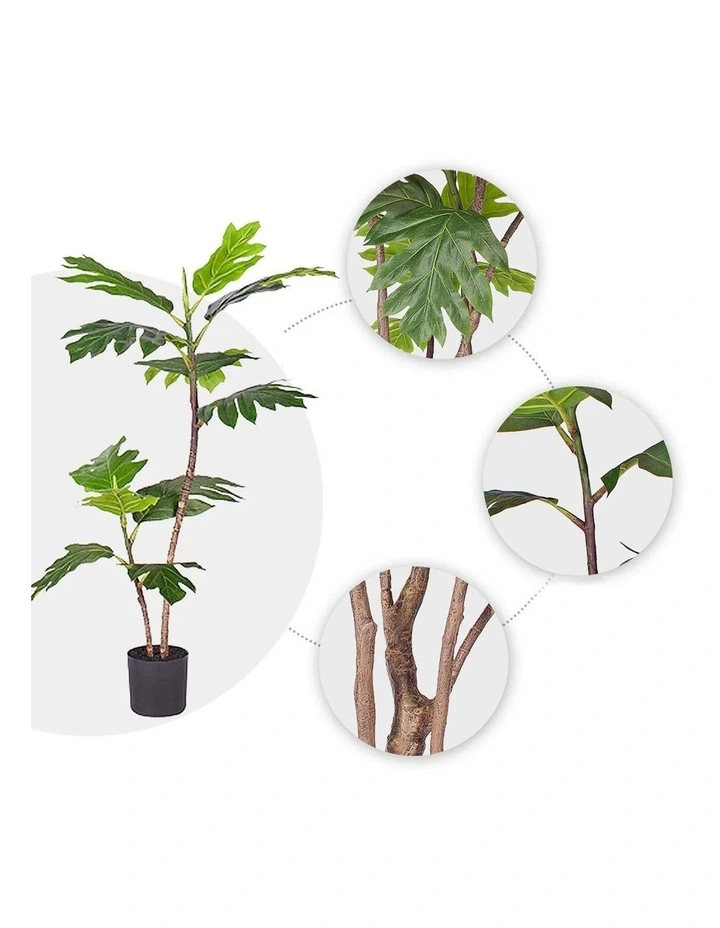 SOGA 2X 90cm Artificial Split Leaf Philodendron Tree Indoor Plant Decor image 4