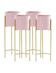SOGA 4X 60cm Gold Metal Plant Stand 2 Tier Flower Pot Display Rack