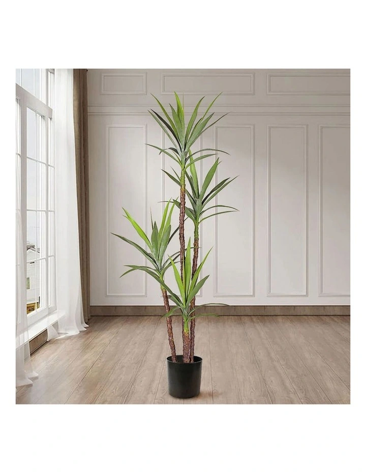 SOGA 2 Pack Dracaena Yucca Artificial Plant 180cm image 3