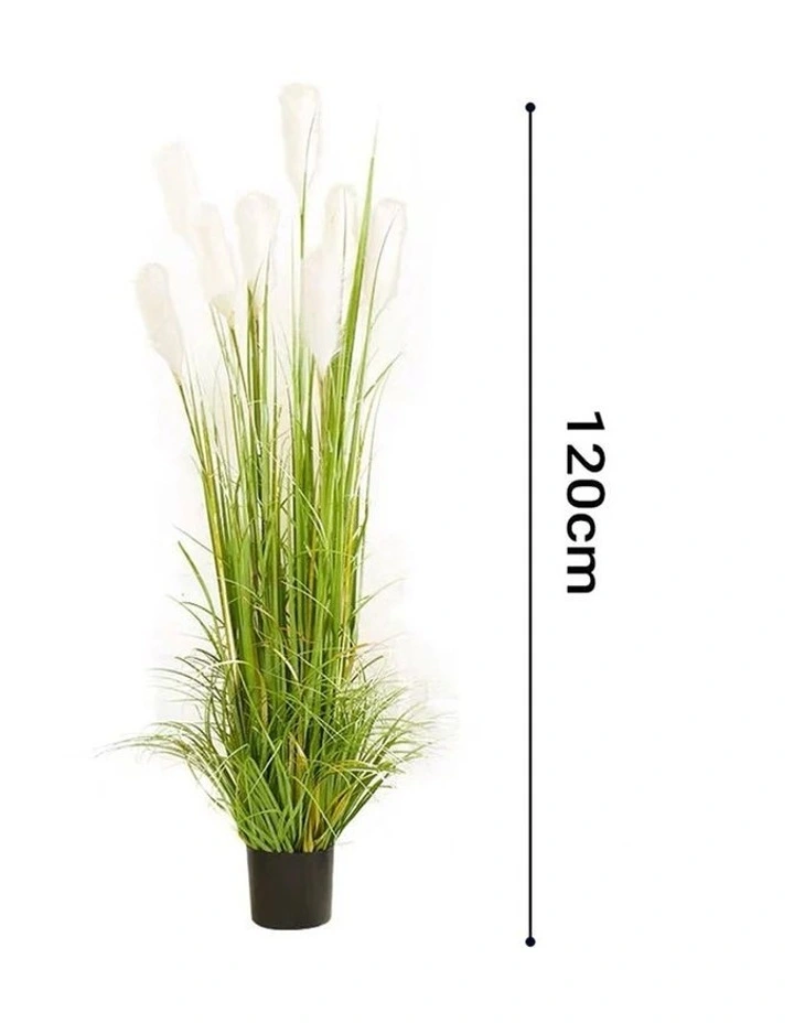 SOGA 2 Pack Reed Grass Artificial Plant 120cm image 2