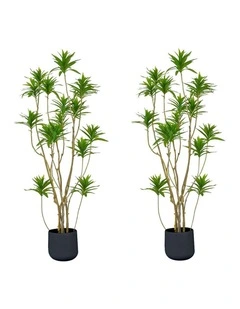 SOGA 2 Pack Artificial Lily Bamboo Tree 170cm