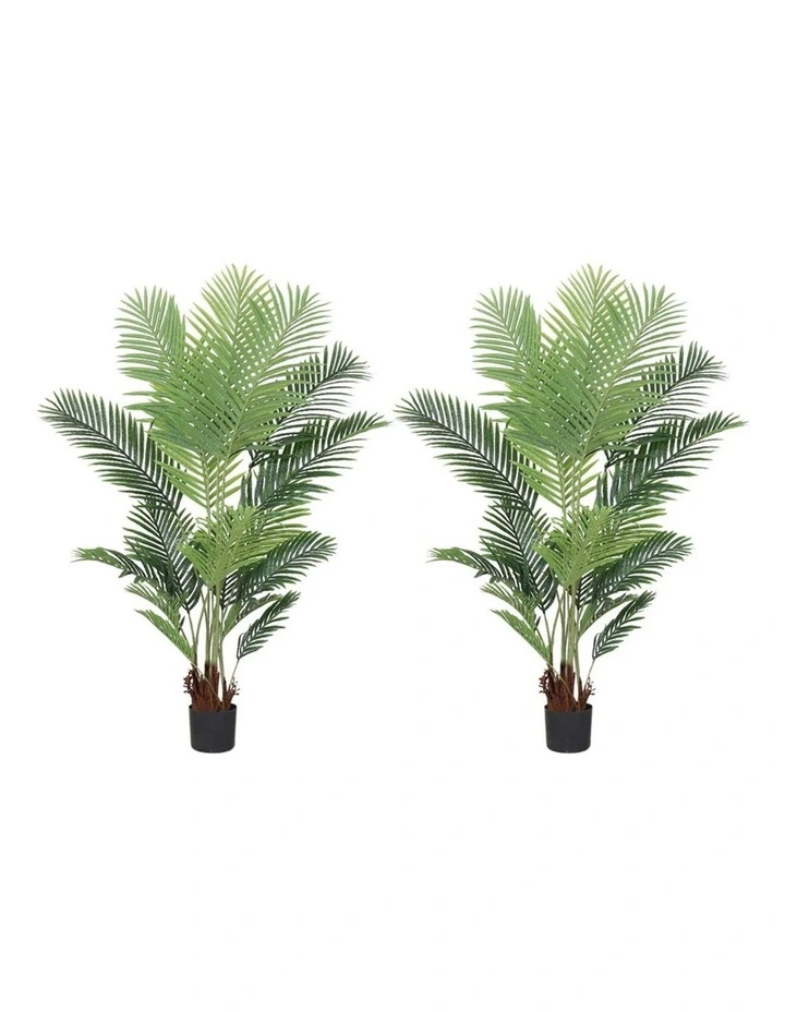 SOGA 2 Pack Swallowtail Sunflower Artificial Tree 165cm image 1