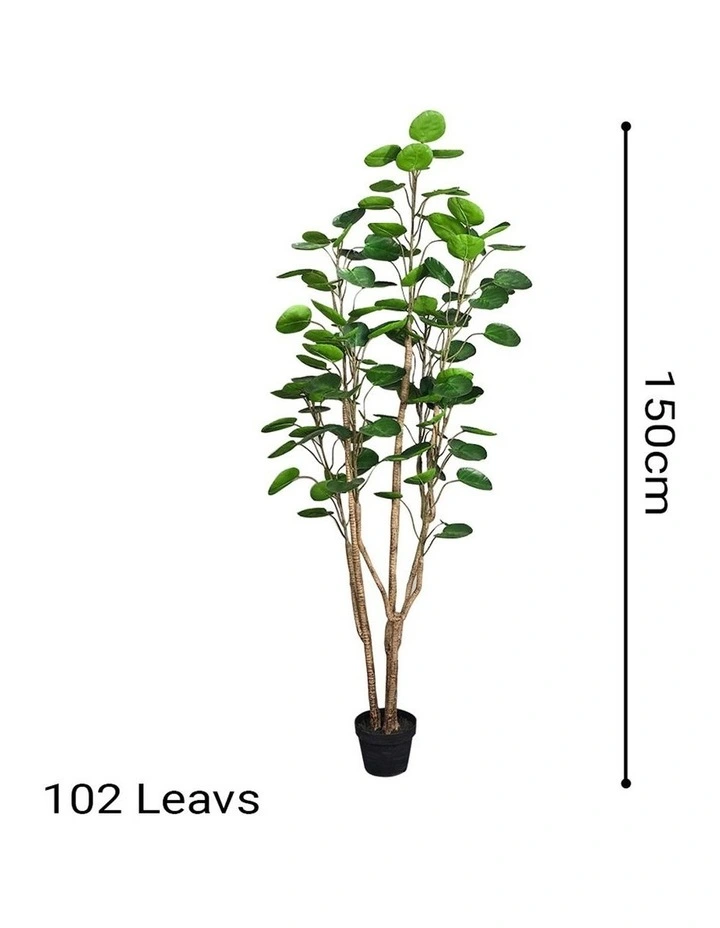 SOGA 2 Pack Polyscias Pocket Money Artificial Plant 150cm image 2