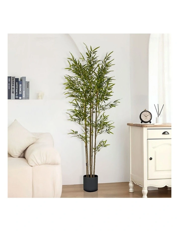 SOGA 2 Pack Lucky Bamboo Artificial Plant 180cm image 2