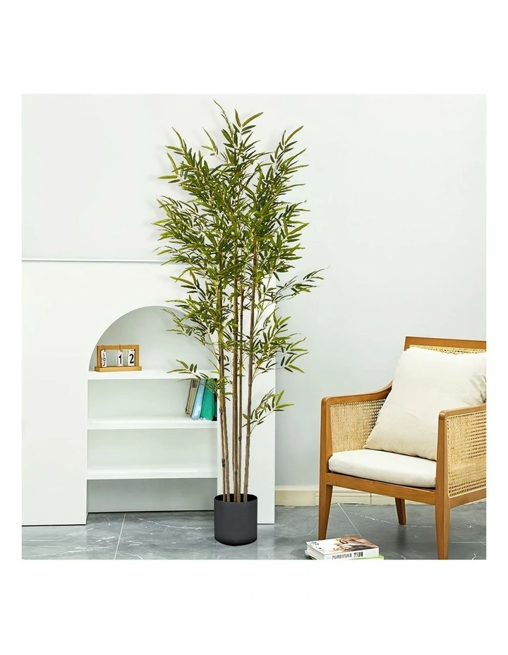 SOGA 2 Pack Lucky Bamboo Artificial Plant 180cm image 3