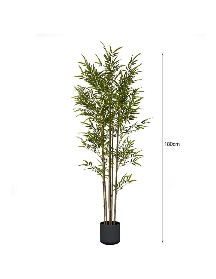 SOGA 2 Pack Lucky Bamboo Artificial Plant 180cm image 4