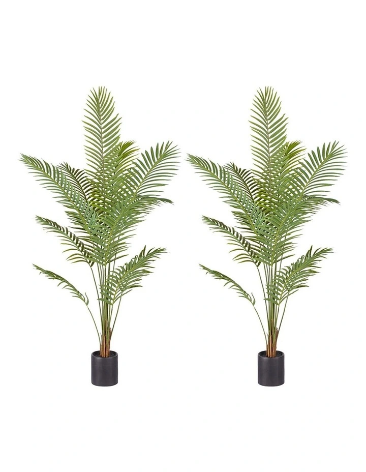 SOGA 2 Pack Areca Palm Artificial Plant 210cm image 1