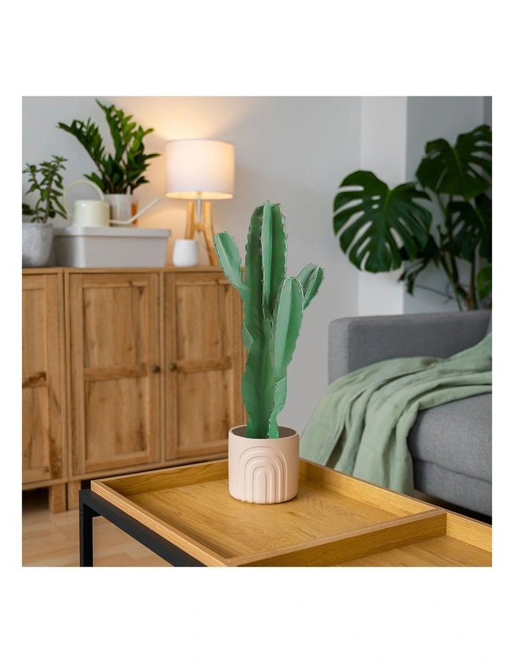 SOGA 2 Pack Cactus Artificial Plant 5 Heads 70cm image 5