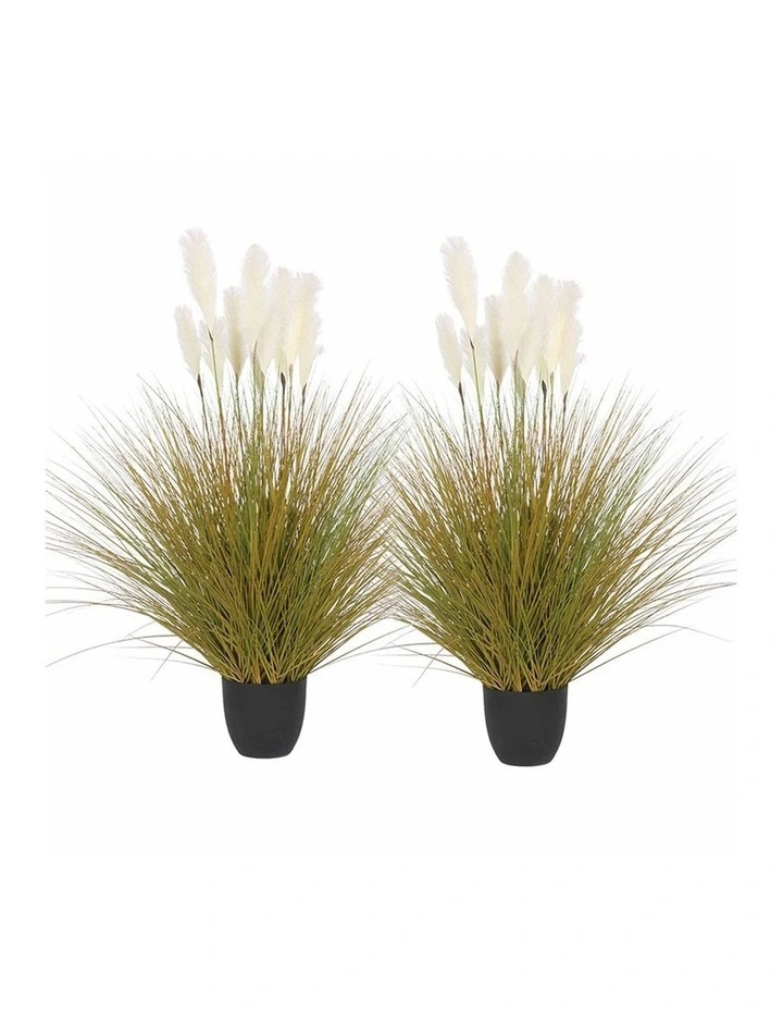 SOGA 2 Pack Pampas Reed Grass Artificial Plant 137cm image 1