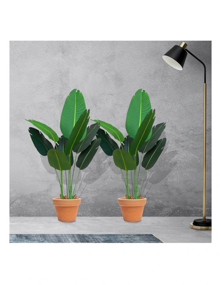 SOGA 2 Pack Traveler Banana Artificial Plant 120cm image 2