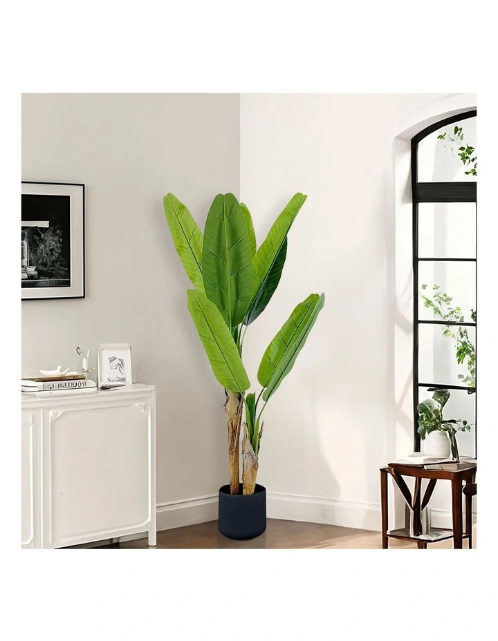 SOGA 2 Pack Artificial Banana Bird Of Paradise Tree 160cm image 5