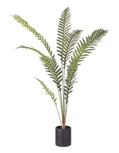 SOGA Hares Foot Fern Artificial Plant With Pot 210cm