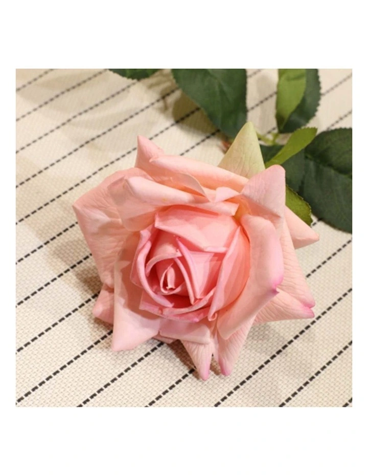 SOGA 12 Pack Pink Artificial Silk Rose Stems image 3